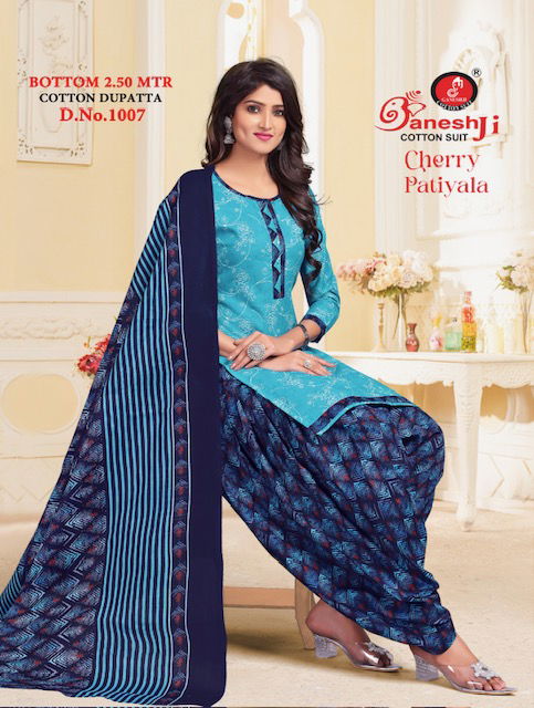 Cherry Patiyala Vol 4 By Ganeshji Indo Cotton Dress Material Wholesale Market In Surat